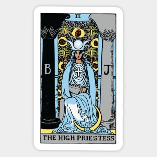 High Priestess Tarot Card Rider Waite Sticker